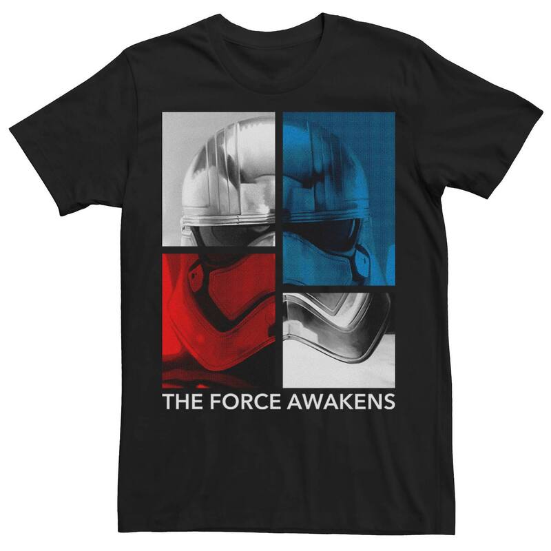 スター ウォーズ レディース トップス Tシャツ Mentar Wars Force Awakens Trooper Panels Tee Black ブラック
