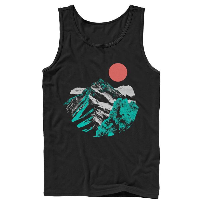 アニメキャラクター レディース トップス Tシャツ Licensed Character Men's Fifth Sun Artsy Mountain Range Tank Top Black ブラック｜ReVida 店