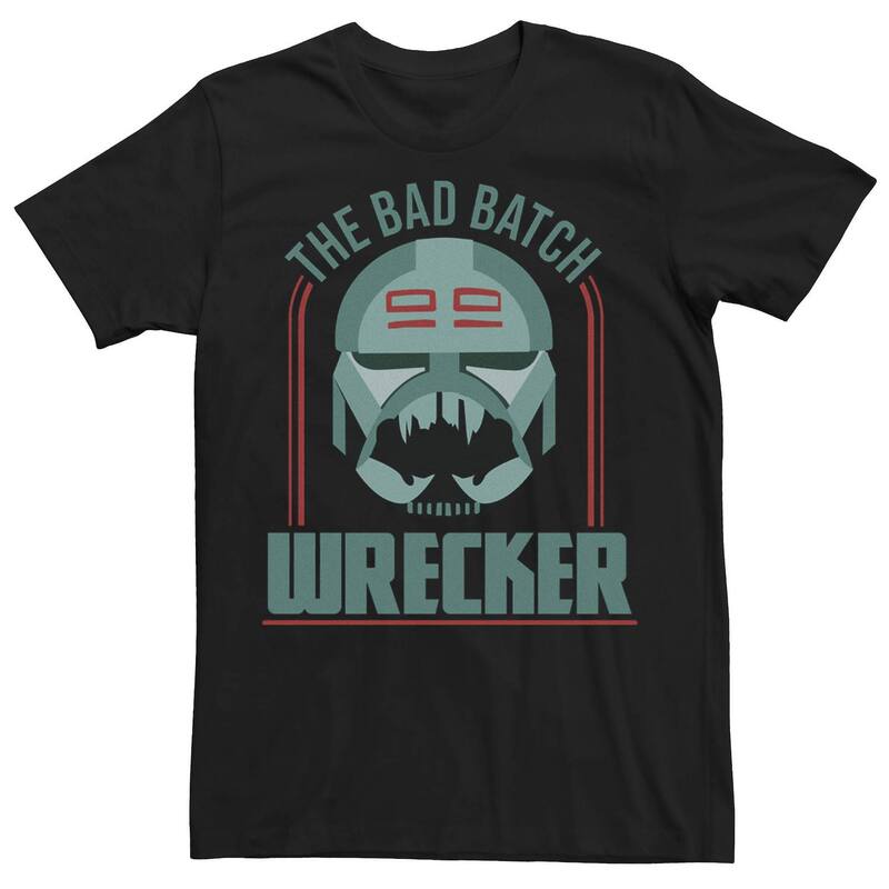 スター ウォーズ レディース トップス Tシャツ Mentar Wars: The Clone Wars The Bad Batch Wrecker Tee Black ブラック