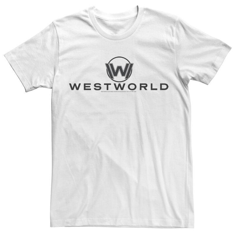 アニメキャラクター レディース トップス Tシャツ ロゴ Licensed Character Men Westworld TV Logo Tee White ホワイト