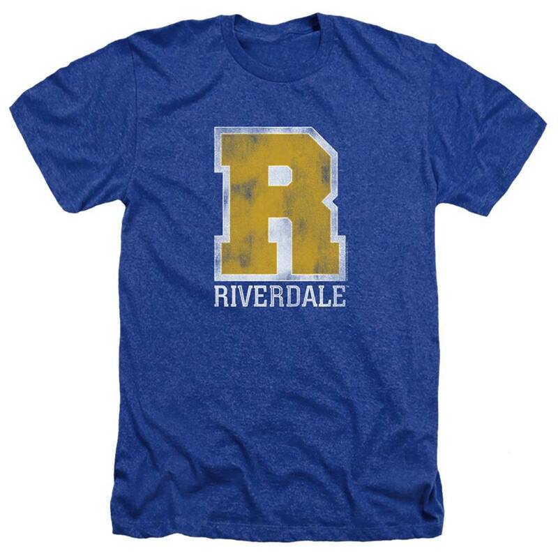 アニメ文字記号 レディース トップス ティーシャツ Licensed Characteriverdale Riverdale Varsity Adult Heather T-shirt Royal Blue 青色 レディースファッション-Tシャツ・カットソー