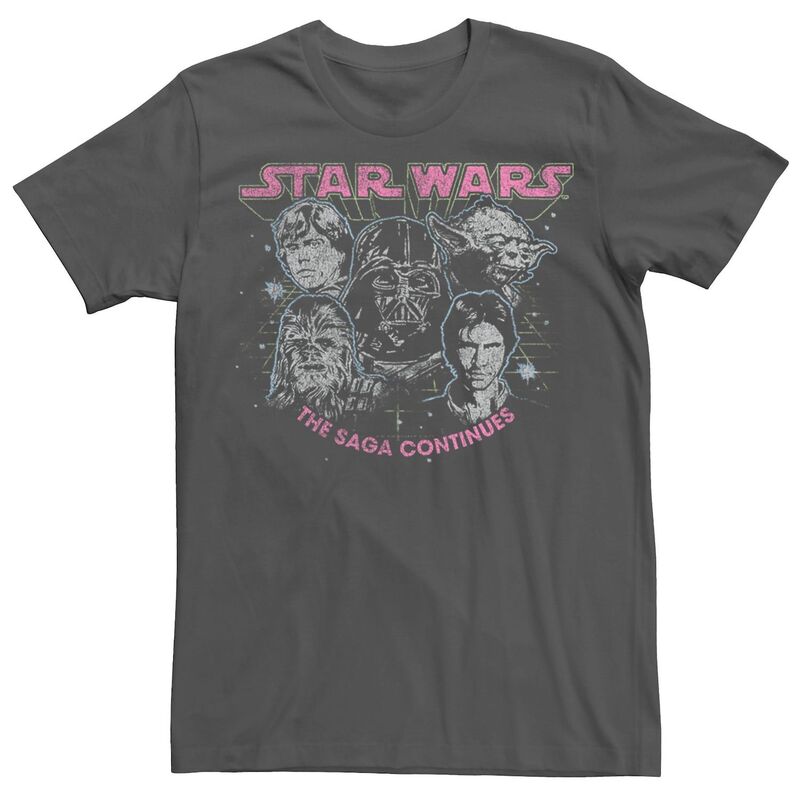 アニメキャラクター レディース トップス Tシャツ LICENSED CHARACTER Mentar Wars The Saga Continues Tee Charcoal チャコール