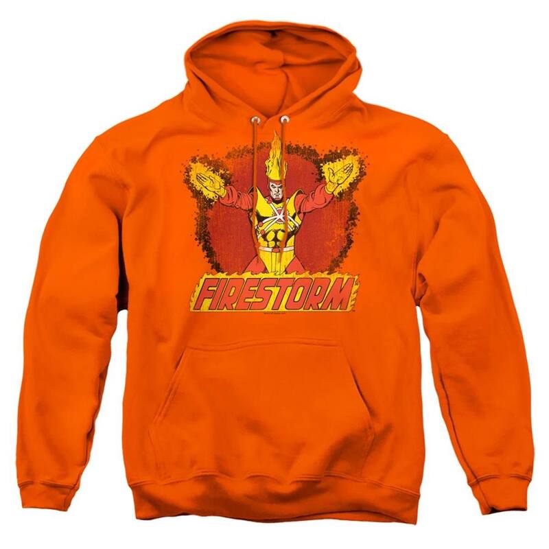 アニメ人となり レディース アウター 編み物・プルオーバー パーカー Licensed Character DComics Ring Ofirestorm Adult Pull Over Hoodie Orange オレンジ色 セーター-トップス-レディースファッション