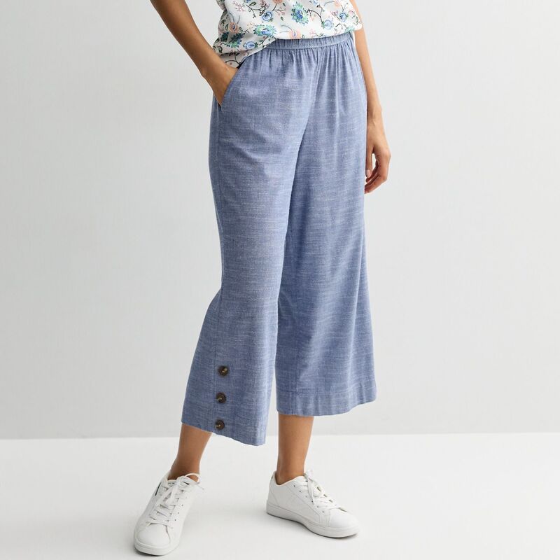 クロフト＆バロー レディース ボトムス カジュアルパンツ Women Croft \u0026 Barrow Button Hem Pull-On Cropants Knox Navy ネイビー