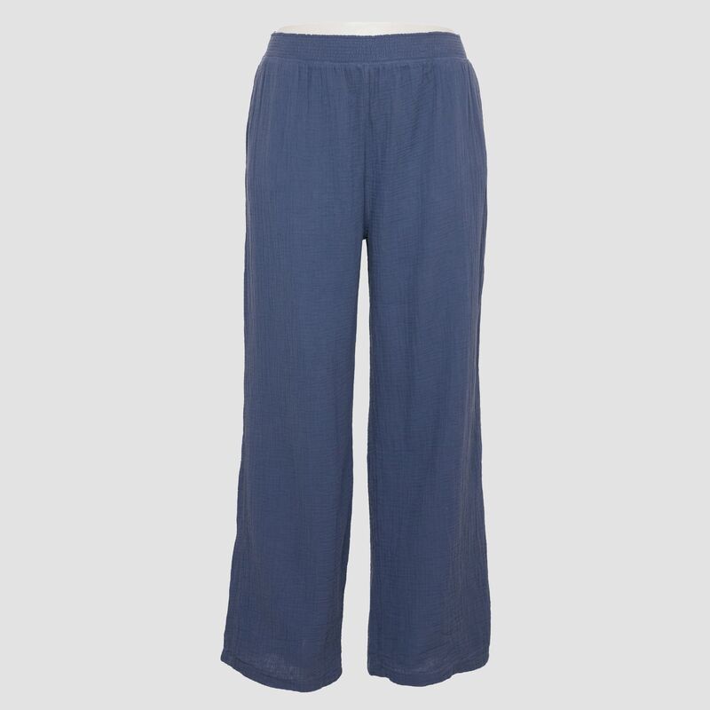エスオー レディース ボトムス カジュアルパンツ プラスサイズ Juniors' Plusize SO High Rise Double Gauze Pants Cyclone Blue ブルー｜ReVida 店