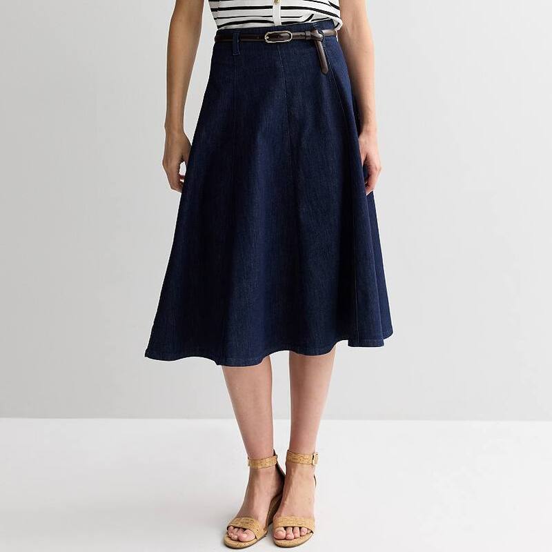 ナインウェスト レディース ボトムスカート ミディ デニム Women &rsquo; s Nine West Denimidi Skirt No Color デニム｜ReVida 店