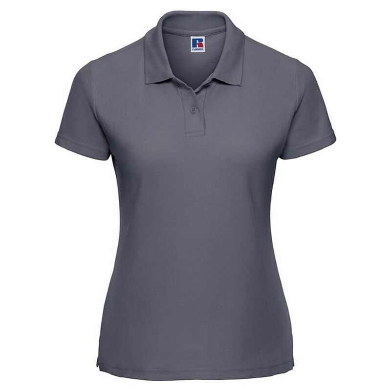 ラッセルアスレチック レディース トップス プルオーバー スポーツシャツ 綿織物 Russell Athletic Russell Womens/Ladies Polycotton Classic Polo Shirt Convoy Gray 薄墨色