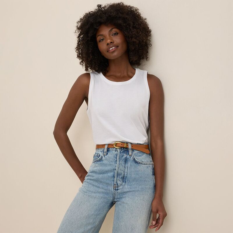 パクト レディース トップス プルオーバー ハイネック Pact Softspun High Neck Tank White 白いこと