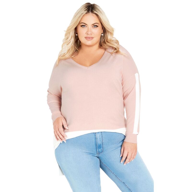 アベニュー レディース アウター 編み物・プルオーバー 付け加える大いさ Avenue Women\u0027s Plusize So Sweet Sweater Blush Ivory 象牙色 レディースファッション-セーター-トップス
