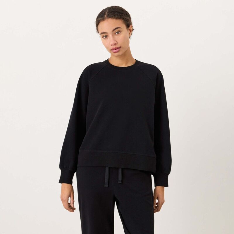 パクト レディース トップス Tシャツ ニット Pact CloudKnit Raglan Crew Black ブラック|ReVida 店