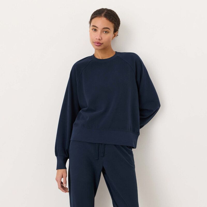 パクト レディース トップス Tシャツ ニット Pact CloudKnit Raglan Crew Navy ネイビー｜ReVida 店