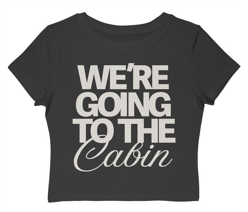 アンブランデッド レディース トップス Tシャツ グラフィック Unbranded Juniors Grayson Threads The Label Were Going To The Cabin Graphic Baby Tee Caviar