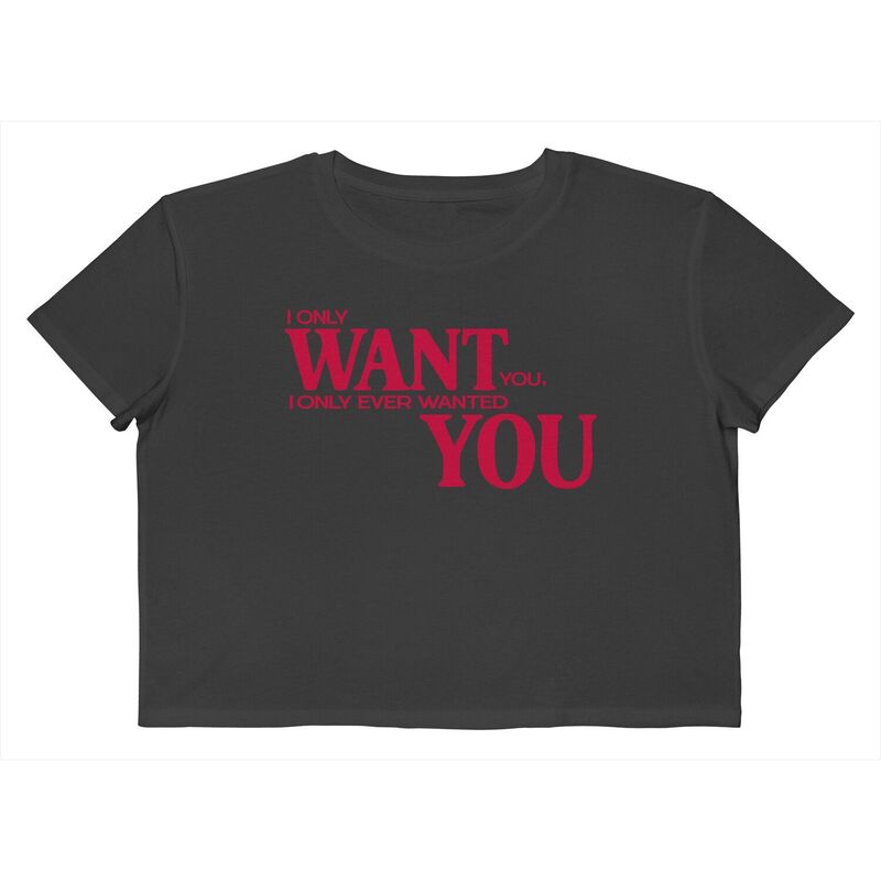 アンブランデッド レディース トップス Tシャツ クロップド グラフィック Unbranded Juniors Grayson Threads The Label I Only Want You Boxy Cropped Graphic Tee Caviar
