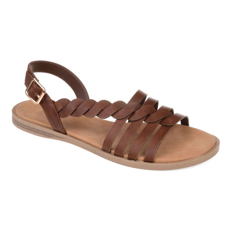 ジュルネ コレクション レディース シューズ サンダル Journee Collection Solay Women'sandals Brown ブラウン