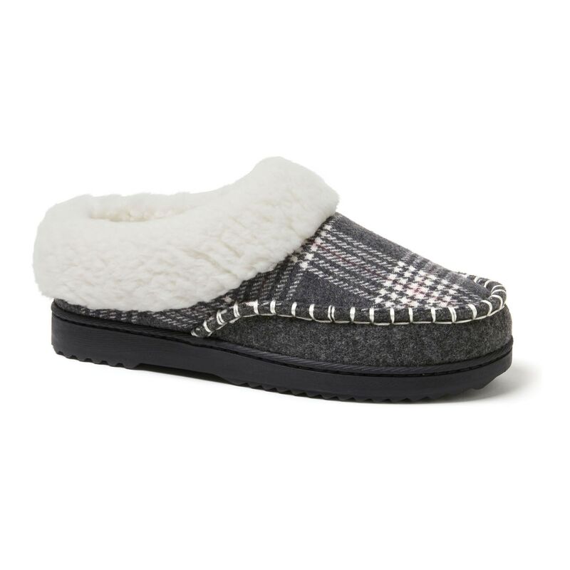 ディアフォームズ レディース シューズ サンダル Dearfoams Nyla Felted Women's Clog Slippers Dark Heather Gray グレー