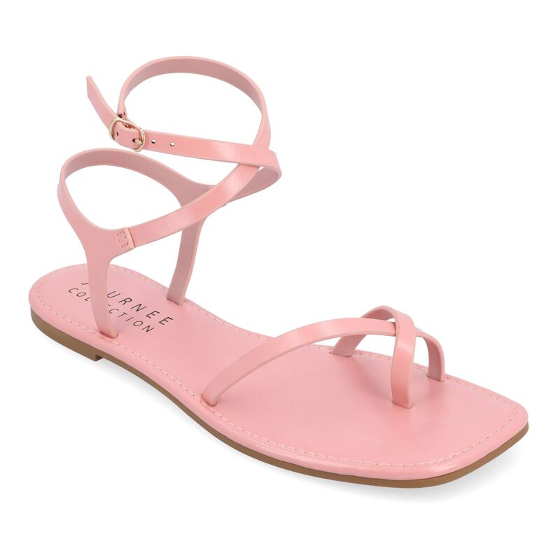 ジュルネ コレクション レディース シューズ サンダル Journee Collection Charra Women'strappy Sandals Pink ピンク
