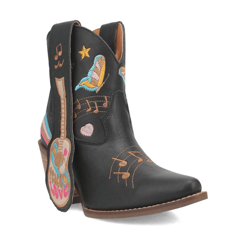 ディンゴ レディース シューズ ブーツ・レインブーツ アンクル なめし革 Dingo Melody Women\u0027s Leather Ankle Boots Black 黒いこと