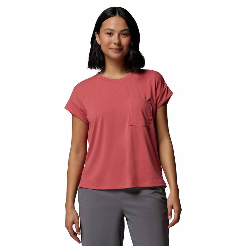 コロンビア レディース トップス Tシャツ Women's Columbia Daniela Fallshort Sleeve Shirt Washed Red レッド｜ReVida 店