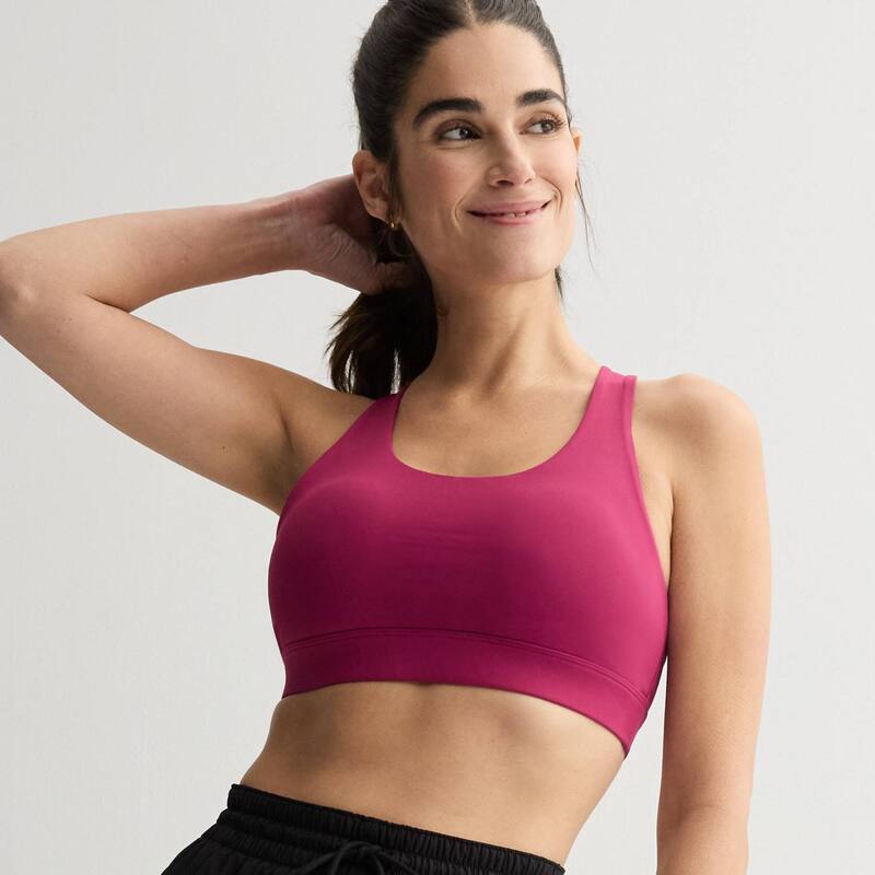 Tek Gear レディース アンダー御召しもの ブラ Women\u0027s Tek Gear UltraStretch Medium Support Scoop Bra Celeste Berry