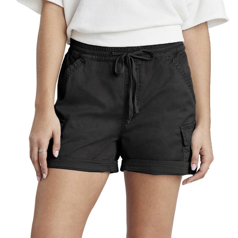 ユニオンベイ レディース ボトムス ハーフパンツ・ショーツ ショートパンツ Juniors' UNIONBAY Cassie Cargo Drawcord Beach Shorts Black ブラック｜ReVida 店