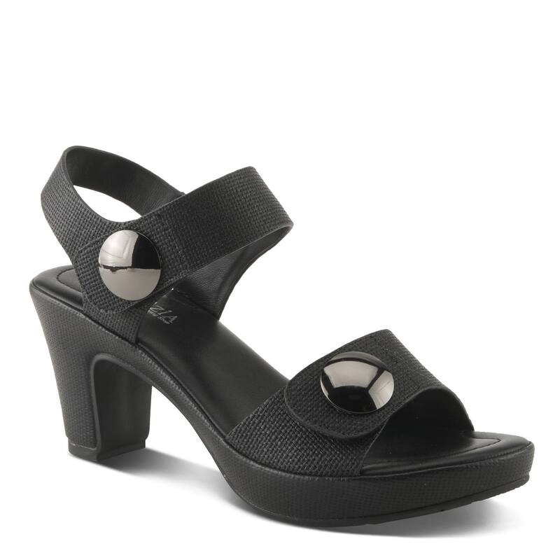 パトリシア レディース シューズ サンダル 踵 Patrizia Dade-Woven Women\u0027s Cuffed Heeled Sandals Black 黒いこと
