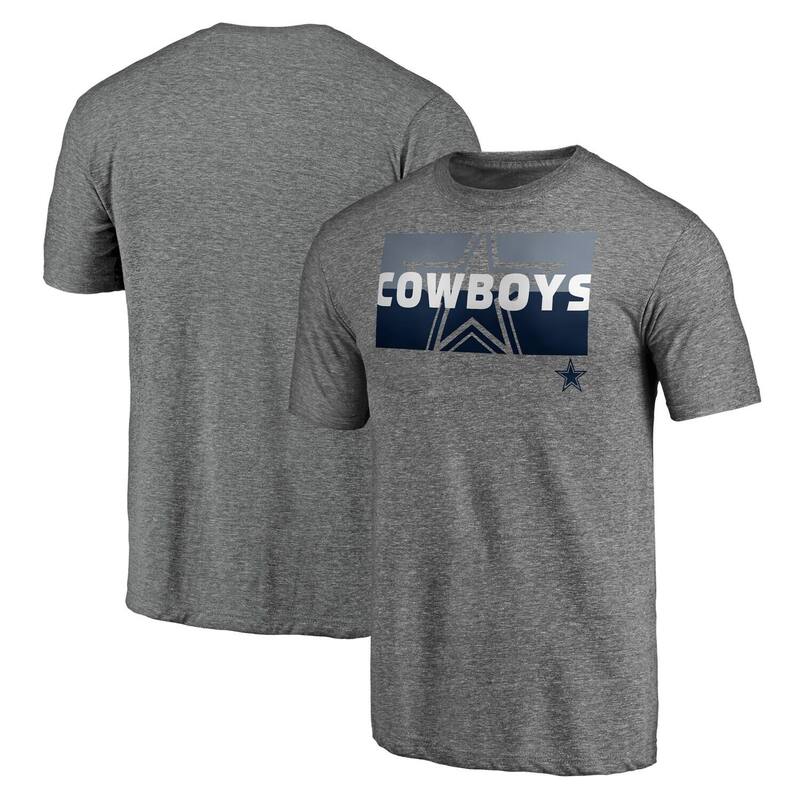 アンブランデッド レディース トップス プルオーバー Unbranded Men\u0027s Heather Gray Dallas Cowboysquare Off Tri-Blend T-Shirt Cow Grey 薄墨色