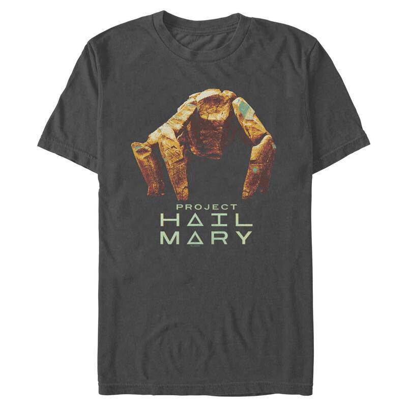 アニメキャラクター レディース トップス Tシャツ グラフィック Licensed Character Men Project Hail Mary Rocky Poster Graphic Tee Charcoal チャコール