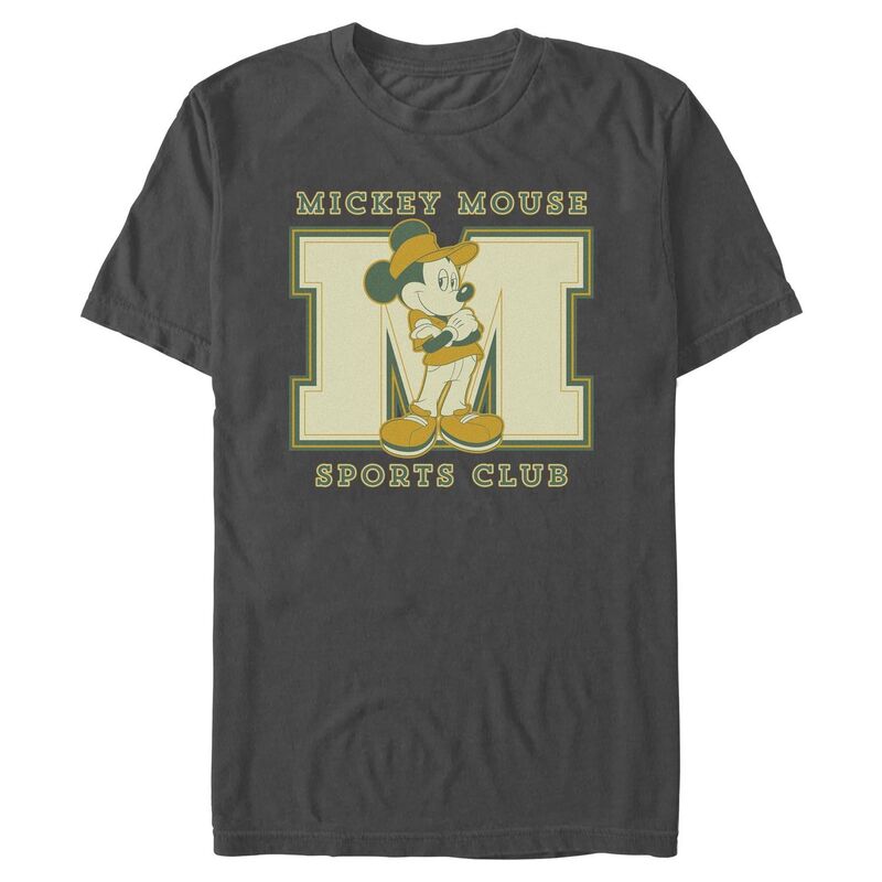 ディズニー レディース トップス Tシャツ グラフィック Men's Disney's Mickey Mouse Sport Club Graphic Tee Charcoal チャコール｜ReVida 店 7,650円