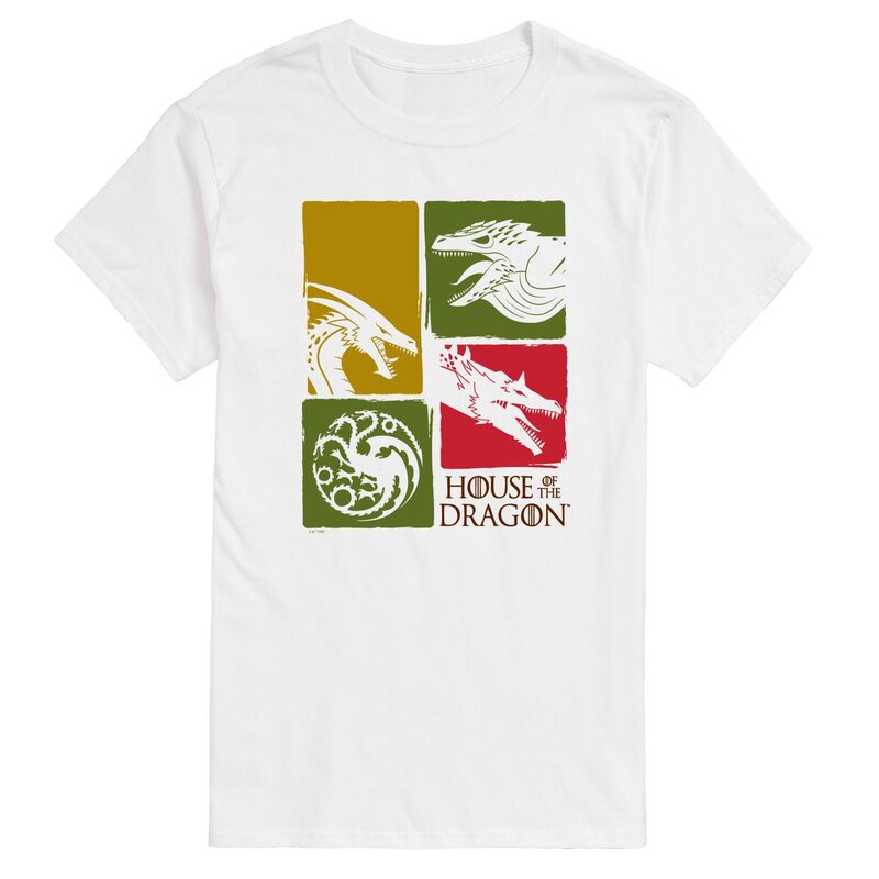 アニメキャラクター レディース トップス Tシャツ グラフィック Licensed Character Men's House of the Dragon Grid Graphic Tee White ホワイト|ReVida 店