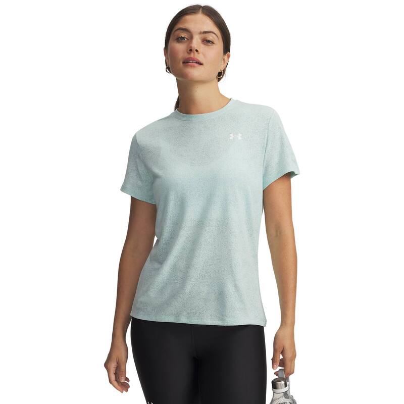 アンダーアーマー レディース トップス Tシャツ Women Under Armour Tech Pixelate Short Sleeve Top Refresh Mint ミント