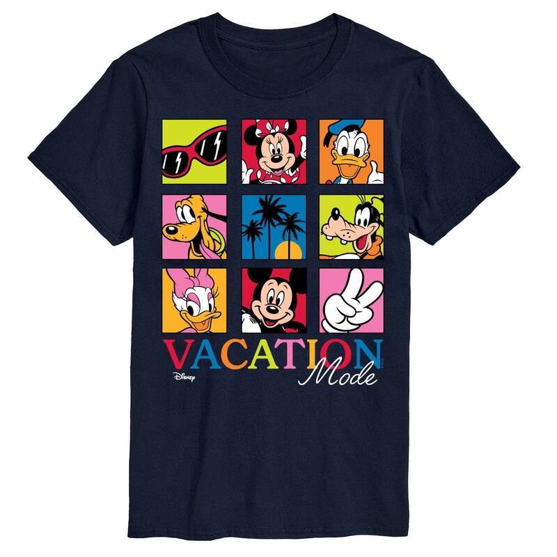ディズニー レディース トップス Tシャツ トール グラフィック Big & Tall Disney's Mickey Mouse & Friends Vacation Mode Graphic Tee Navy ネイビー|ReVida 店