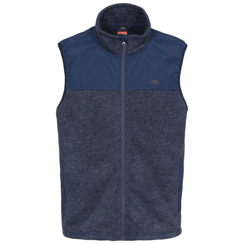 トレス通行手形 レディース アウター 上衣・上衣 ジレ フリース Trespass Mens Leafminer Fleece Gilet Navy Melange 米国海軍