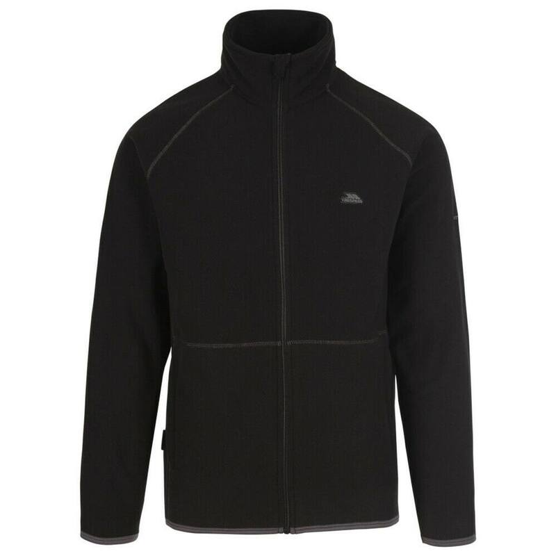 トレス通行手形 レディース アウター 上衣・上衣 フリース Trespass Mens Faxfleet Fleece Jacket Black 黒いこと