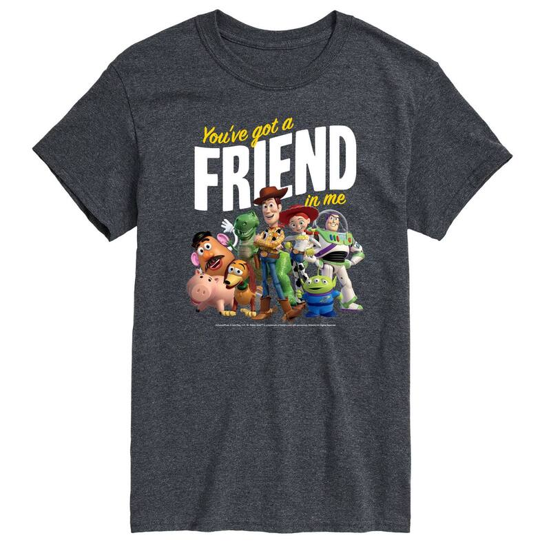 ディズニー ピクサー レディース トップス Tシャツ トール グラフィック Big & Tall Disney / Pixar's Toy Storyou've Got A Friend In Me Graphic Tee Heather Charcoal チャコール|ReVida 店