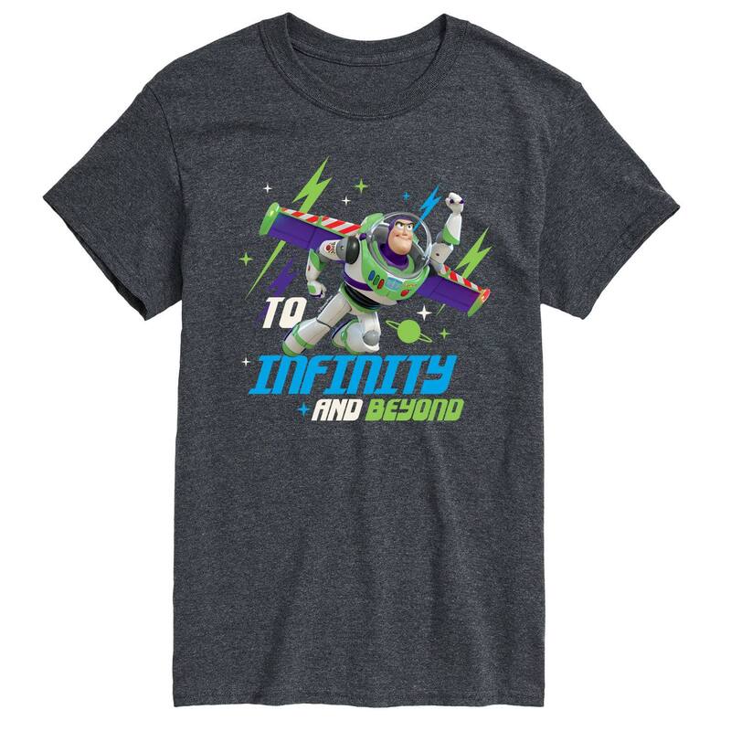 ディズニー ピクサー レディース トップス Tシャツ トール グラフィック Big & Tall Disney / Pixar's Toy Story To Infinity And Beyond Graphic Tee Heather Charcoal チャコール|ReVida 店