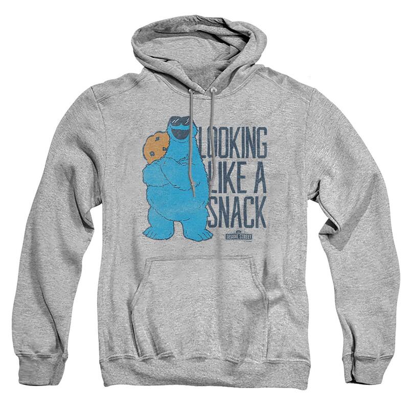 アニメ人となり レディース トップス ティーシャツ トール パーカー グラフィック Licensed Character Big \u0026 Tall Sesame Street Cookie Monster Graphic Pullover Hoodie Heather Grey 薄墨色 トップス-レディースファッション-Tシャツ・カットソー