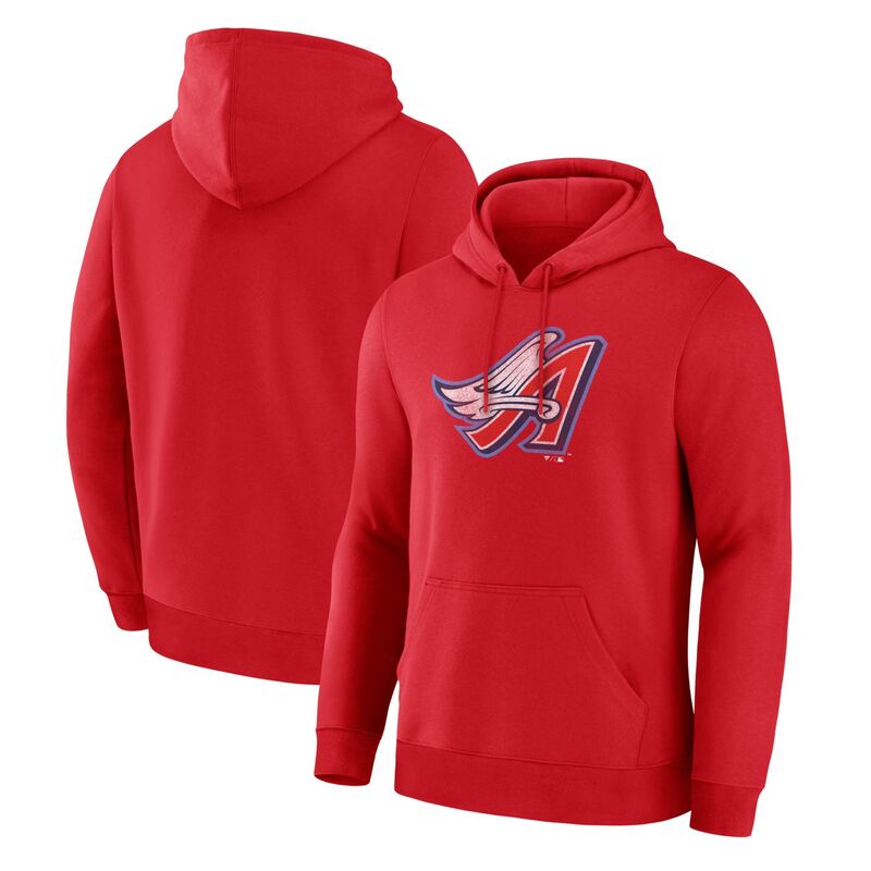 ファナティクス レディース トップス プルオーバー パーカー Men\u0027s Fanatics Red Californiangels Era Hoodie Nfl Red 赤いこと