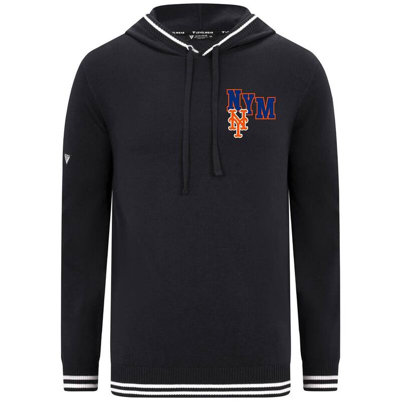 レベルウェア レディース トップス Tシャツ パーカー Men's Levelwear Black New York Metsportsman Hoodie Met Black ブラック｜ReVida 店