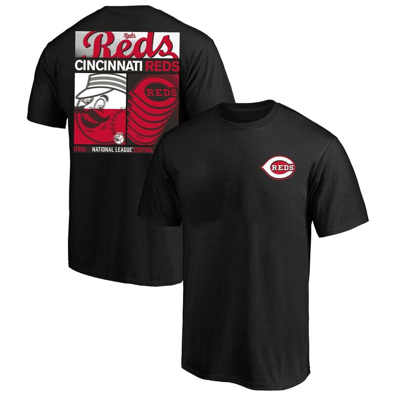 ファナティクス レディース トップス Tシャツ トール グラフィック Fanatics Men's Profile Black Cincinnati Reds Big & Tall Two-Sided Graphic T-Shirt Red Black ブラック｜ReVida 店