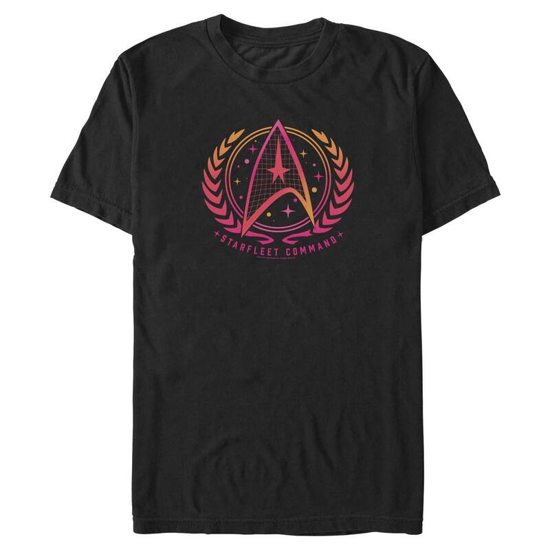 アニメキャラクター レディース トップス Tシャツ トール グラフィック Licensed Character Big & Tall Star Trek Starfleet Command Graphic Tee Black ブラック|ReVida 店