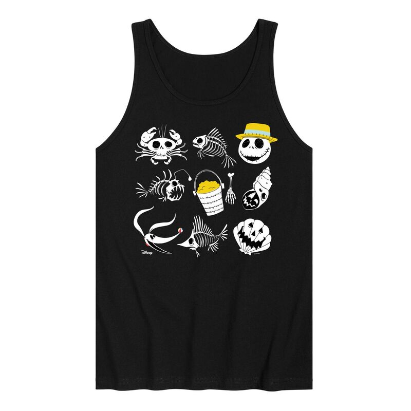 アニメキャラクター レディース トップス Tシャツ グラフィック Licensed Character Men's Disney's The Nightmare Before Christmas Graphic Tank Top Black ブラック|ReVida 店