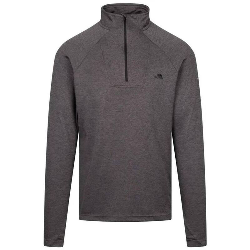 トレスパス レディース トップス Tシャツ 長袖 Trespass Mens Valin Long-Sleeved Top Black Marl ブラック