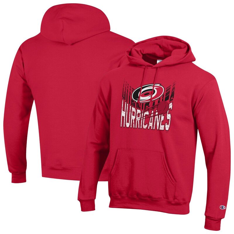 チャンピオン レディース トップス Tシャツ パーカー Men's Champion Red Carolina Hurricanes Powerblend Hoodie Hured レッド|ReVida 店