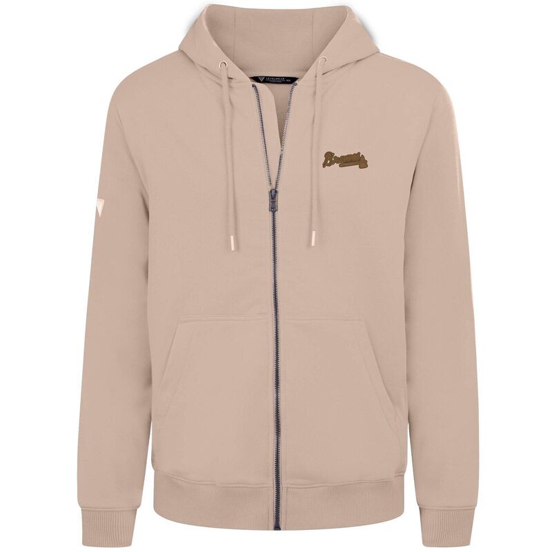 レベルウェア レディース トップス Tシャツ パーカー Men's Levelwear Khaki Atlanta Braves Podium Full-Zip Hoodie Brv Beig K カーキ|ReVida 店