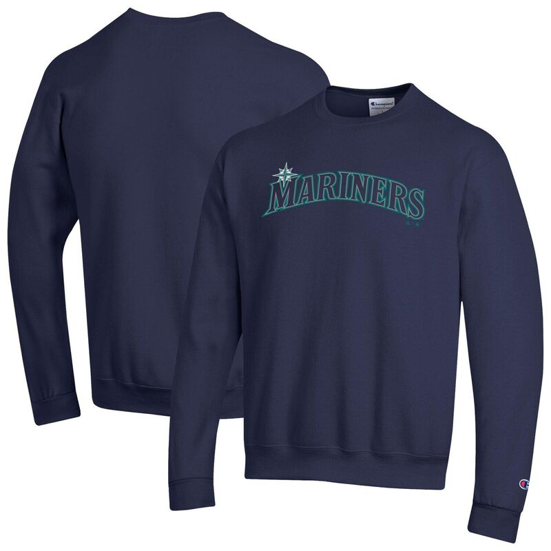 チャンピオン レディース トップス Tシャツ スウェット Men Championavy Seattle Mariners Powerblend Wordmark Sweatshirt Mns Navy ネイビー