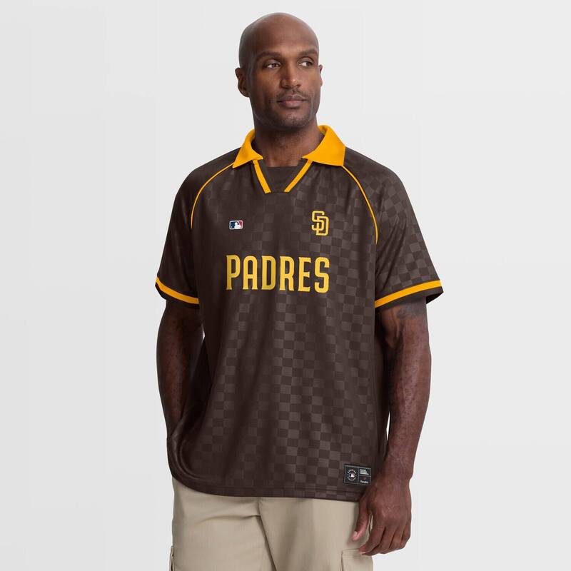 ファナティクス レディース トップス プルオーバー V素っ首 スポーツシャツ Men\u0027s Fanatics Brown San Diego Padres Homerun Raglan V-Neck Polo Pad Brown 赤銅色