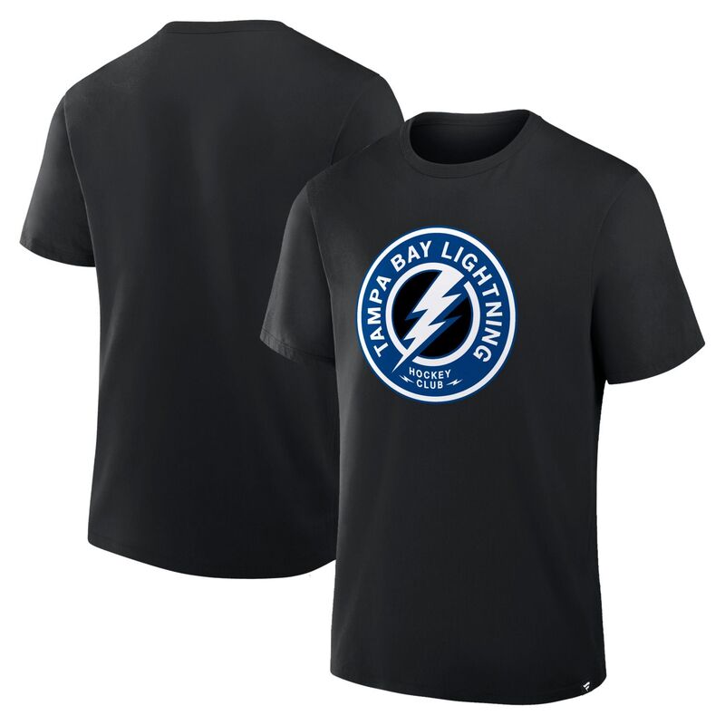 ファナティクス レディース トップス Tシャツ Men's Fanatics Black Tampa Bay Lightning Elevated Essential T-Shirt Lgh Black ブラック|ReVida 店