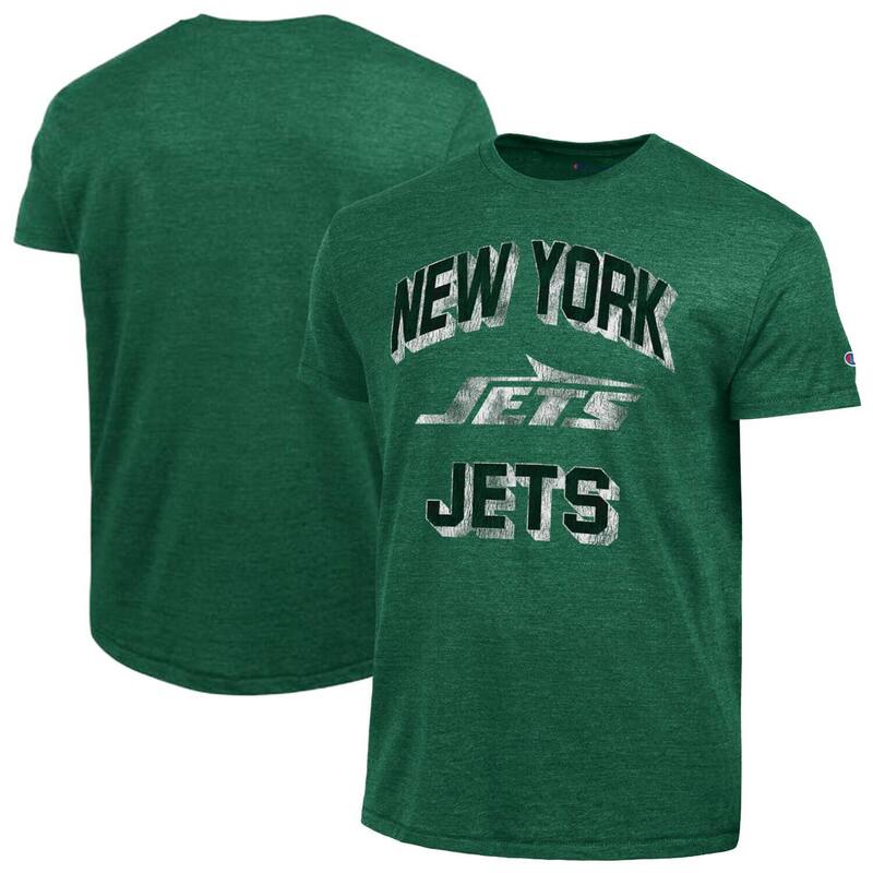 はやりっ子 レディース トップス プルオーバー Men\u0027s Champion Greenew York Jets Ultimate Tri-Blend T-Shirt Jet Green 緑であること