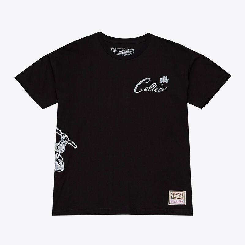 ミッチェル\u0026ネス レディース トップス Tシャツ Men Mitchell \u0026 Ness Black Boston Celtics Chrome Heritage T-Shirt Cel Black ブラック