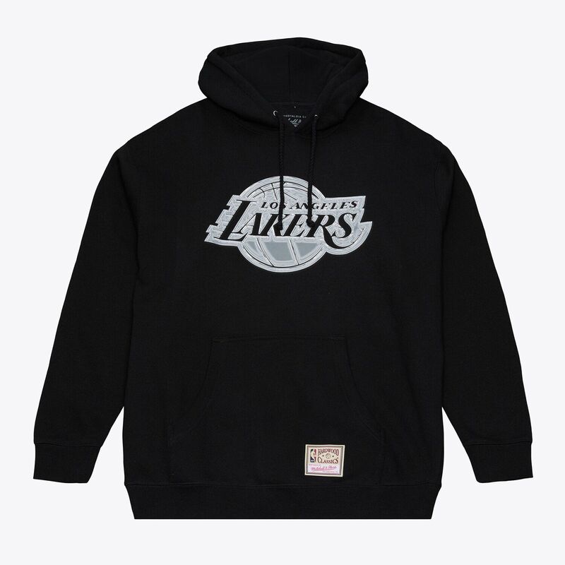 ミッチェル&ネス レディース トップス Tシャツ パーカー Men's Mitchell & Ness Black Los Angeles Lakers Chrome Hoodie Lak Black ブラック｜ReVida 店